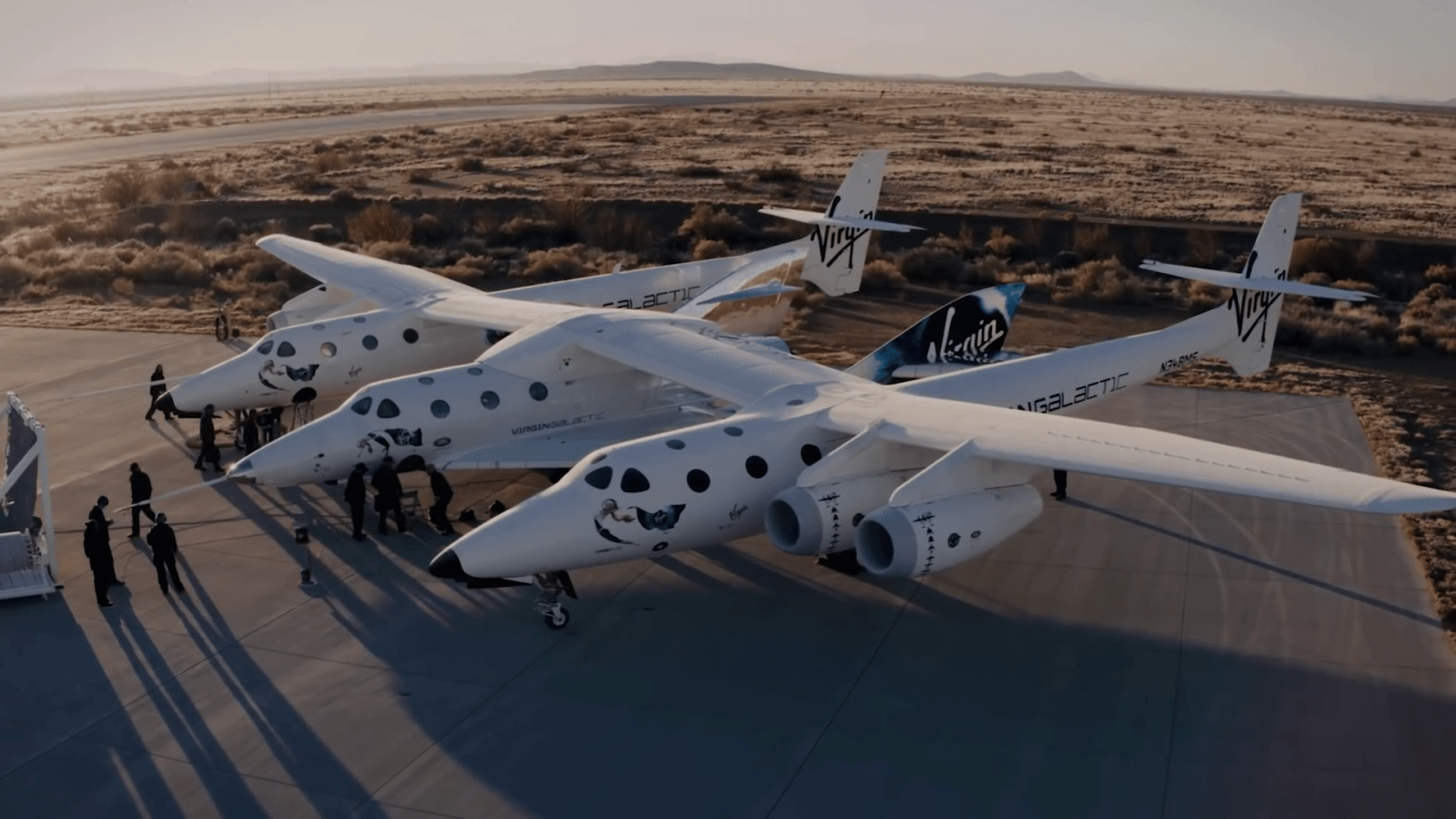Virgin Galactic 太空飛船整機待發