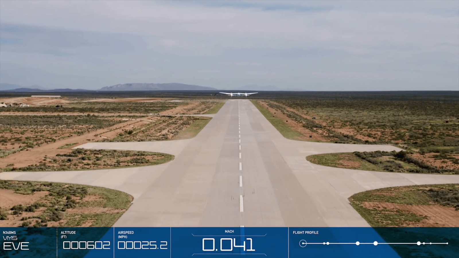 Virgin Galactic 太空飛船滑行