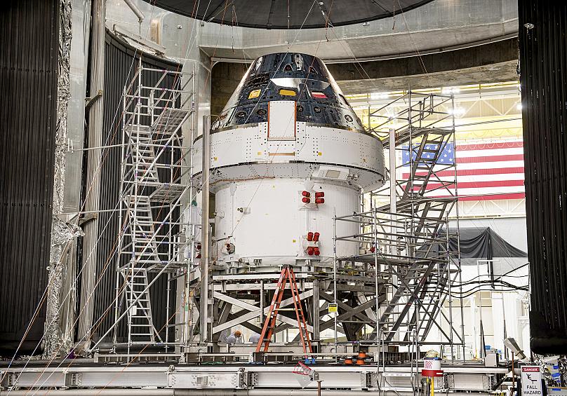 The Orion spacecraft will carry astronauts on the now-delayed Artemis programmeHandout / NASA