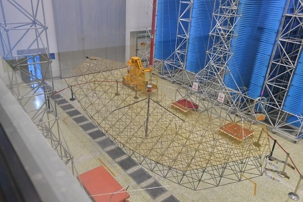 環境減災二號05號衛星天線展開圖 圖片來源:中國航太科技集團