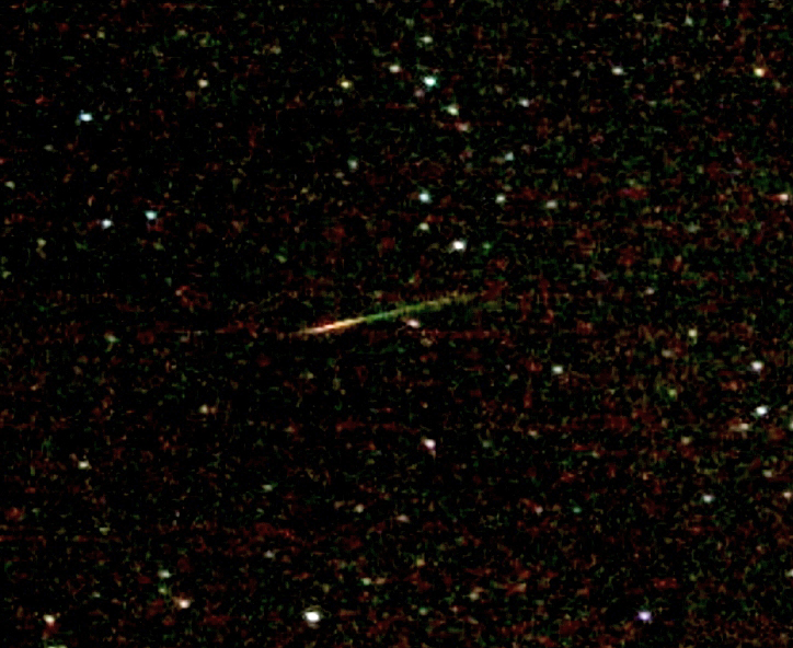 一顆獵戶座流星雨的流星