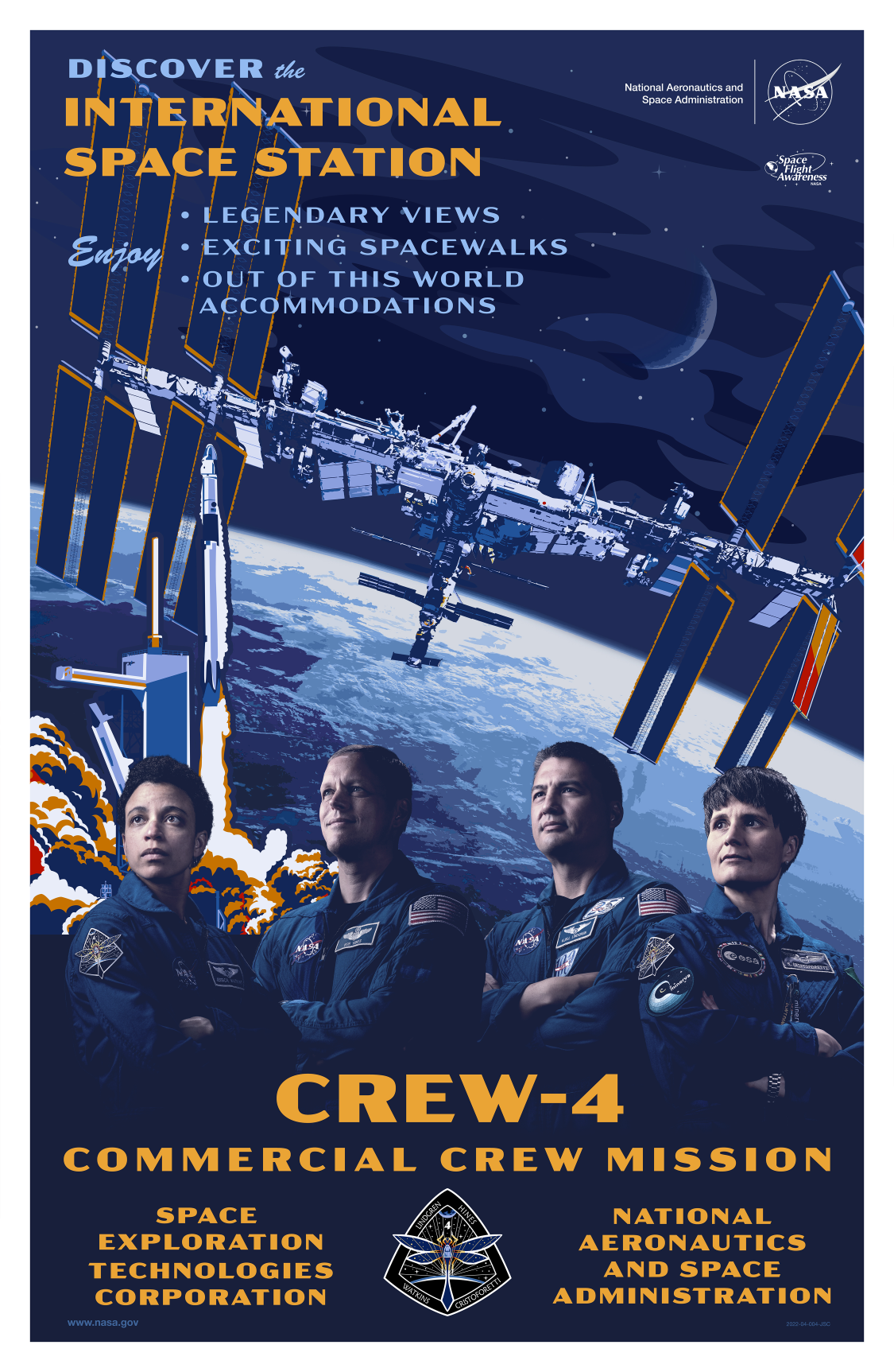 SpaceX 載人4號宣傳海報